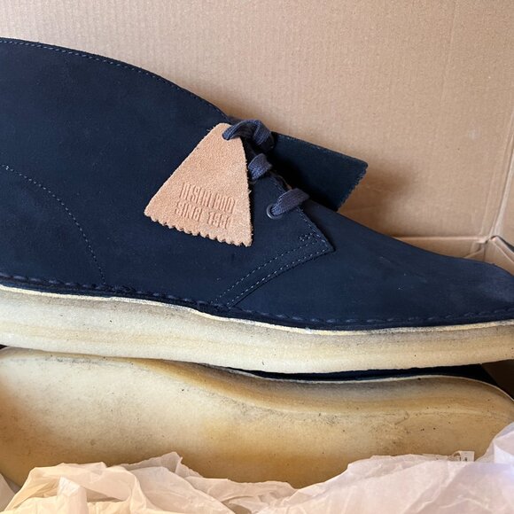 Clarks Originals Desert Coal - Blue Suede Size 10 main image 5